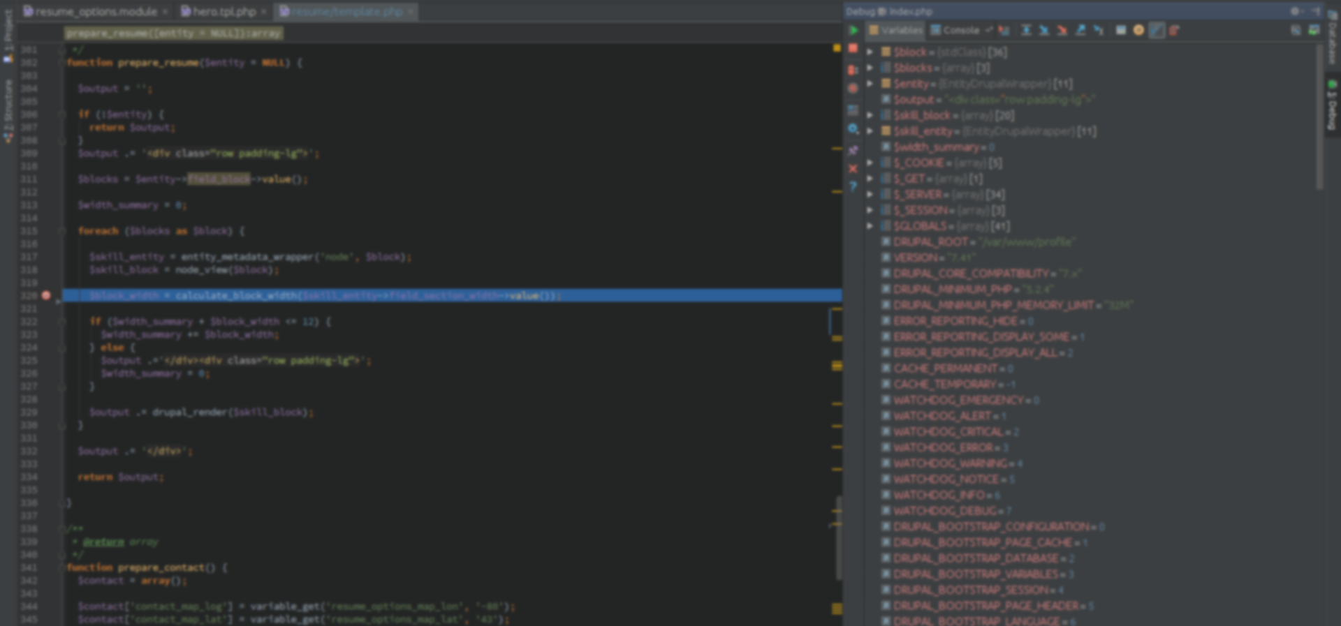 PHP code